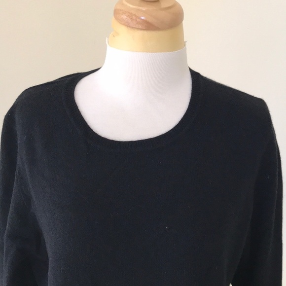 NWT! CHARTER CLUB Size XL black cashmere sweater - Picture 2 of 8